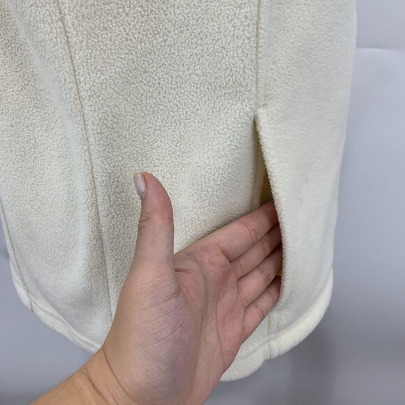 LL Bean Mountain Fleece Vest Womens S Butter Full Zip Polartec Stand Up Collar - Picture 5 of 14